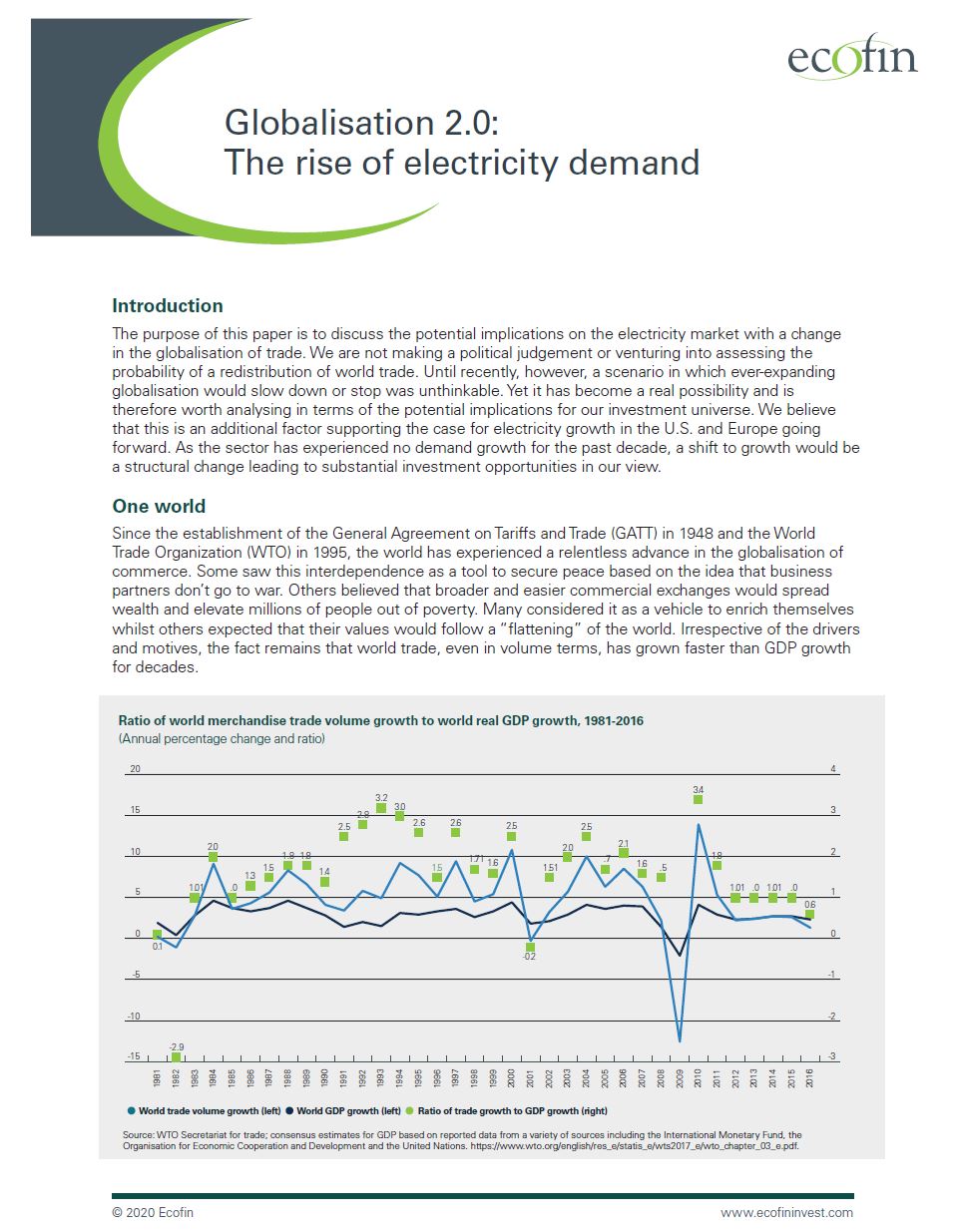Globalisation 2.0: The rise of electricity demand 